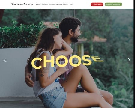 website thubmnail of Depression Forums