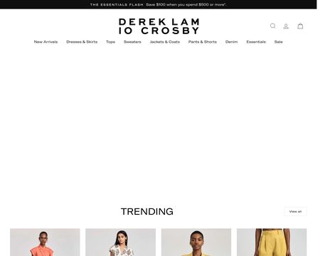website thubmnail of Derek Lam
