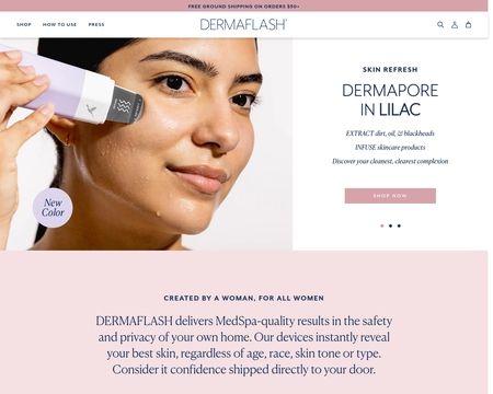 website thubmnail of DERMAFLASH