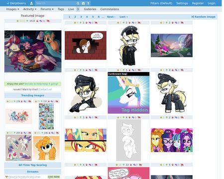 website thubmnail of Derpibooru