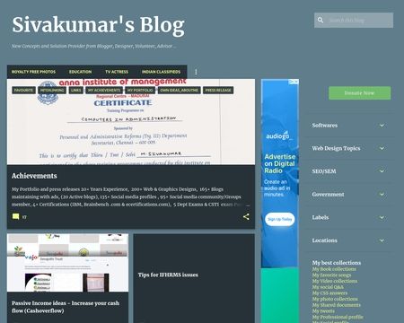 website thubmnail of Designersiva.blogspot.in