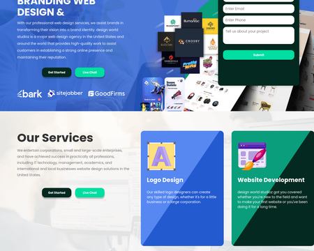 website thubmnail of Designworldstudioz