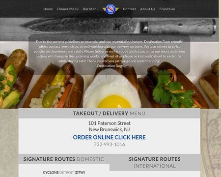 website thubmnail of Destination Dogs
