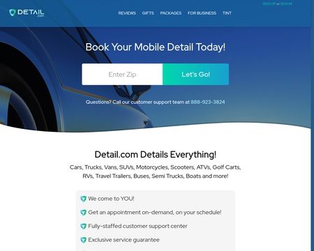 website thubmnail of Detail.com