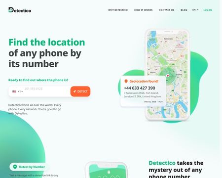 website thubmnail of Detectico
