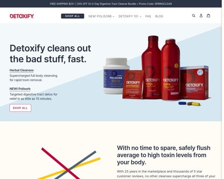 website thubmnail of Detoxify