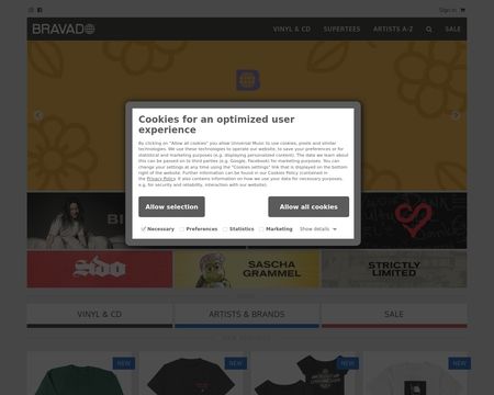 website thubmnail of Bravado