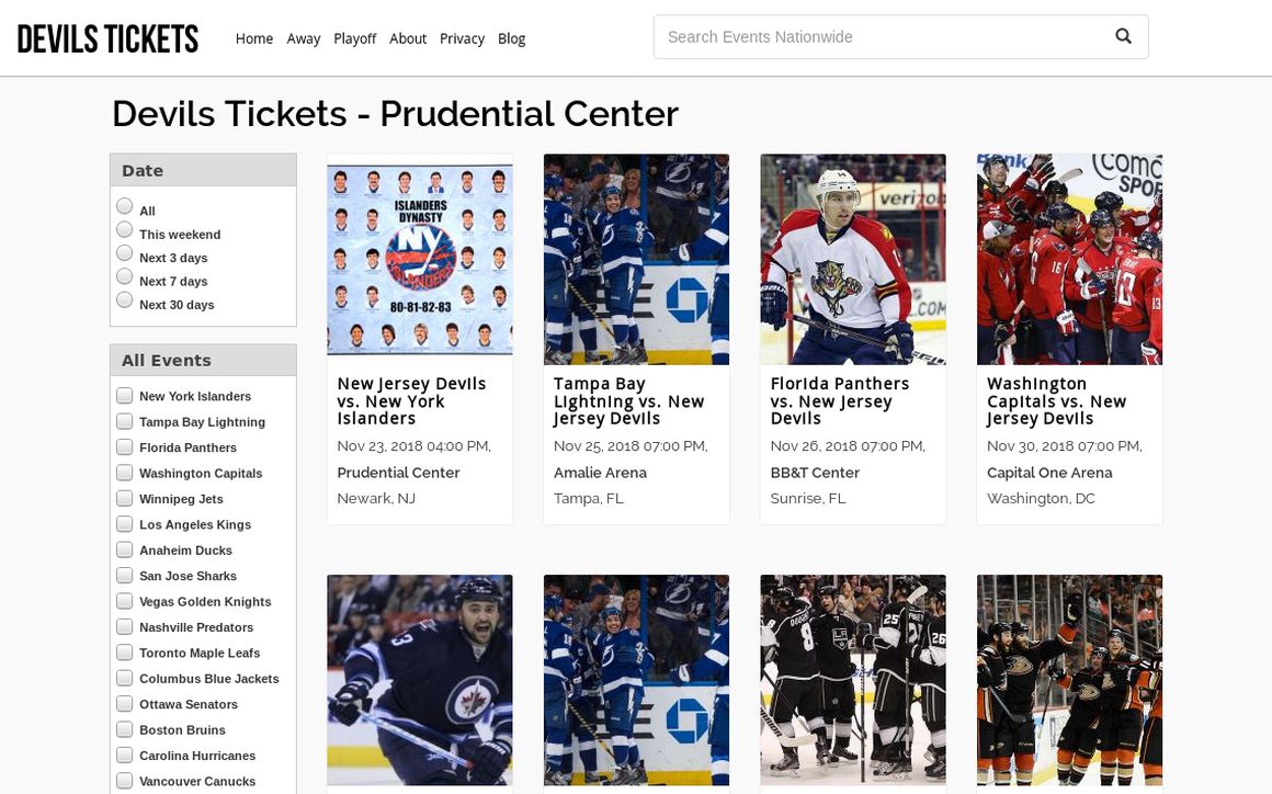 website thubmnail of Devils-tickets.org