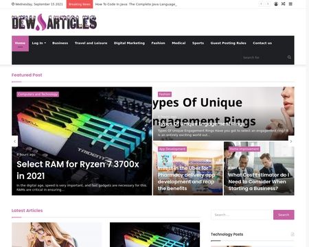 website thubmnail of Dewarticles
