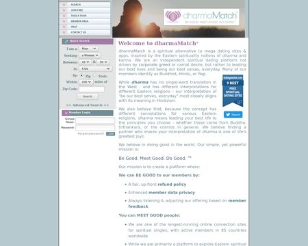 website thubmnail of DharmaMatch