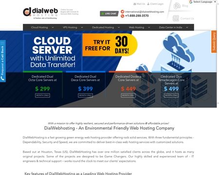 website thubmnail of DialWebHosting