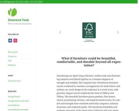 website thubmnail of Diamond Teak