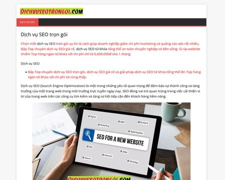 website thubmnail of Dichvuseotrongoi