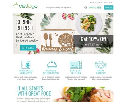 website thubmnail of Diet To Go
