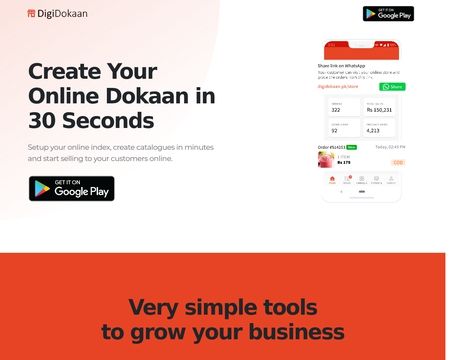 website thubmnail of Digidokaan.pk