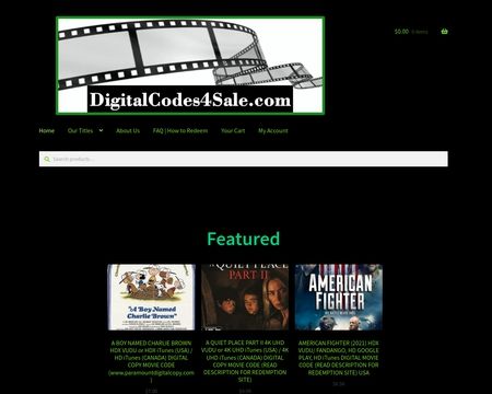 website thubmnail of DigitalCodes4Sale