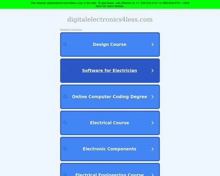 website thubmnail of Digitalelectronics4less