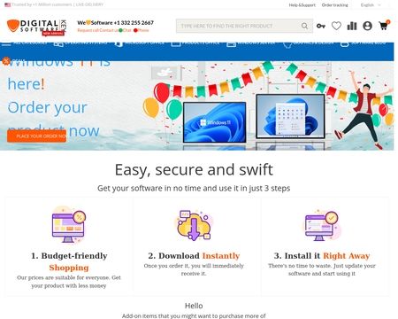 website thubmnail of Digitalsoftwarekey