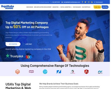 website thubmnail of Digitmedia Designs