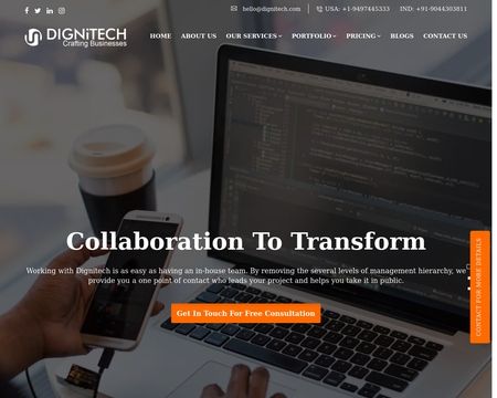 website thubmnail of Dignitech