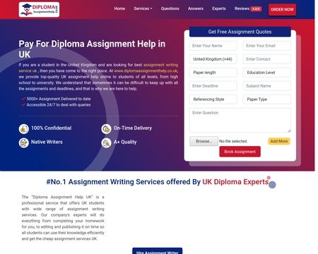 website thubmnail of Diplomaassignmenthelp.co.uk