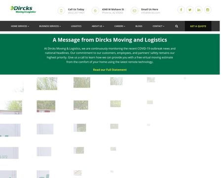 website thubmnail of Dircks Moving & Logistics