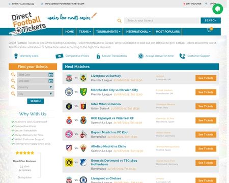 website thubmnail of Direct Football Tickets
