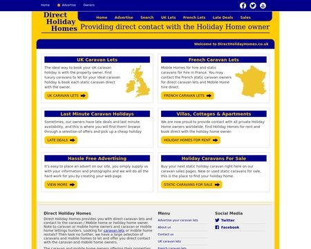 website thubmnail of DirectHolidayHomes.co.uk