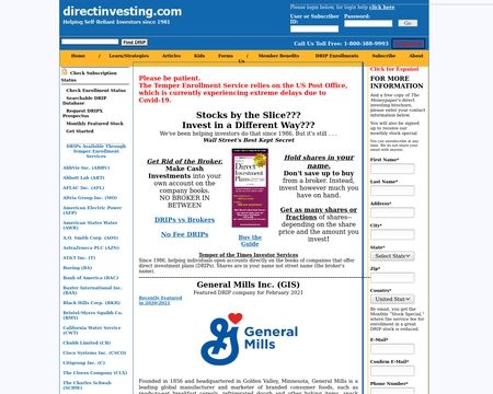 website thubmnail of Directinvesting.com