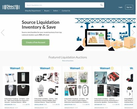 website thubmnail of Direct Liquidation