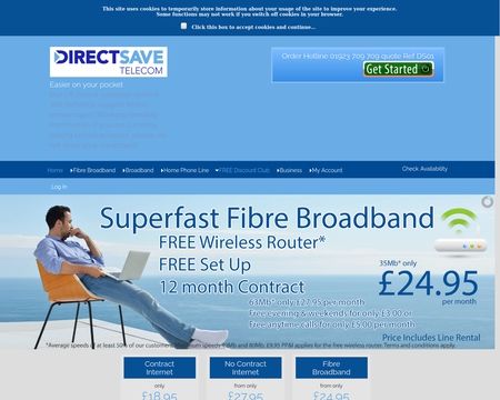 website thubmnail of Directsavetelecom.co.uk