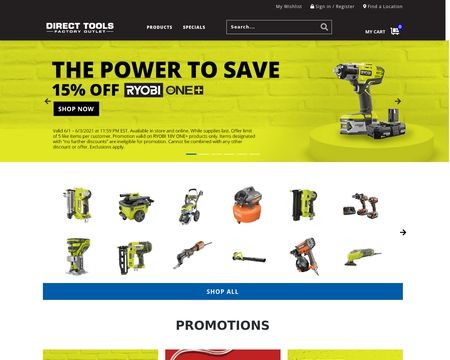 website thubmnail of DirectToolsOutlet