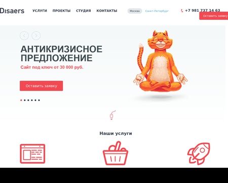 website thubmnail of Disaers.ru