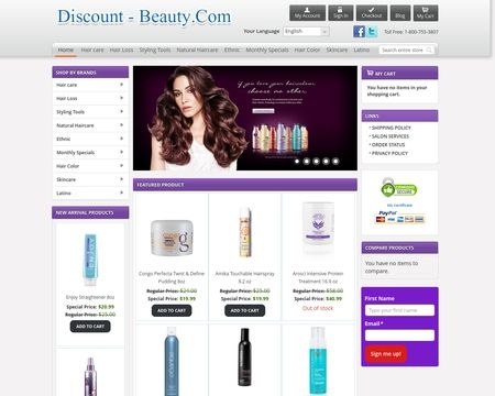 website thubmnail of Discount Beauty