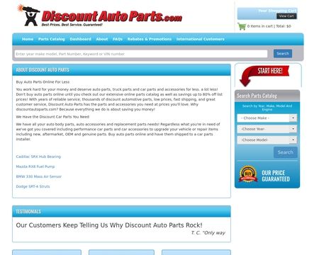 website thubmnail of Discount Auto Parts