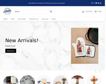 website thubmnail of Discount Catholic Store