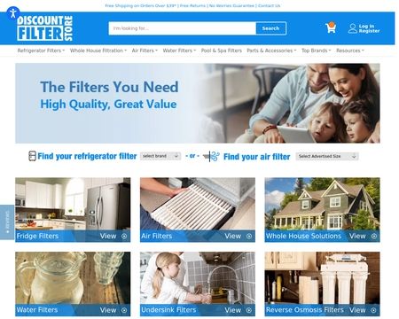 website thubmnail of DiscountFilterStore
