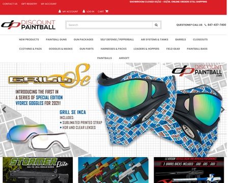 website thubmnail of Discount Paintball