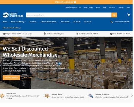 website thubmnail of DiscountWholesalersInc