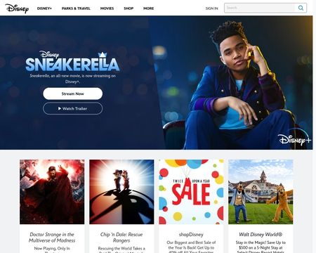 website thubmnail of Disney