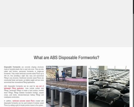 website thubmnail of ABS Disposable Formworks