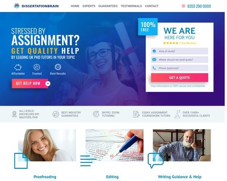 website thubmnail of DissertationBrain