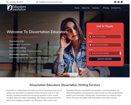 website thubmnail of Dissertation Educators
