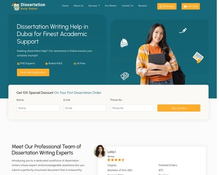 website thubmnail of Dissertationhelpdubai.ae