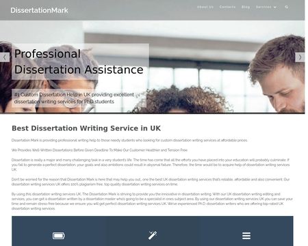 website thubmnail of Dissertationmark.co.uk