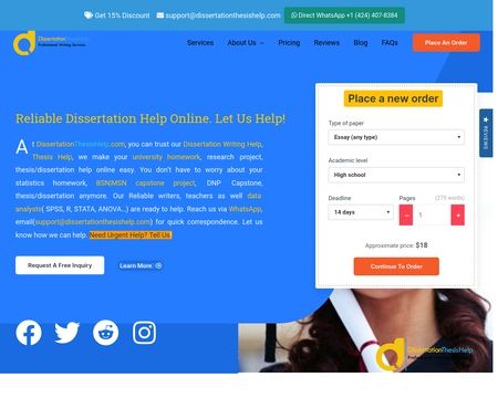 website thubmnail of Dissertation Thesis Help