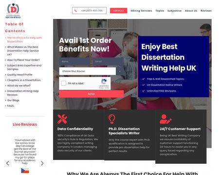 website thubmnail of Dissertation Writing Help