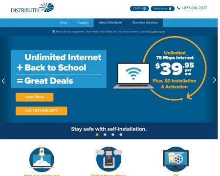 website thubmnail of Distributel