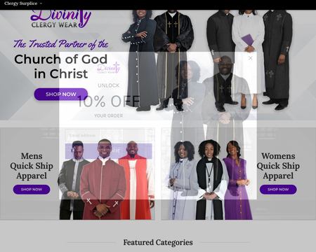 website thubmnail of Divinity Clergy