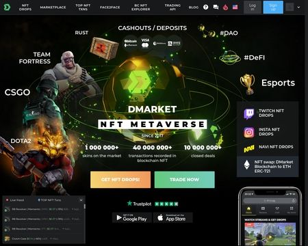 website thubmnail of DMarket
